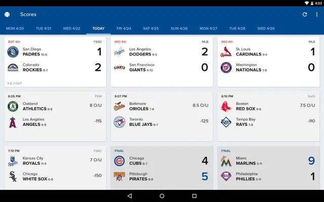 CBS Sports android App screenshot 24